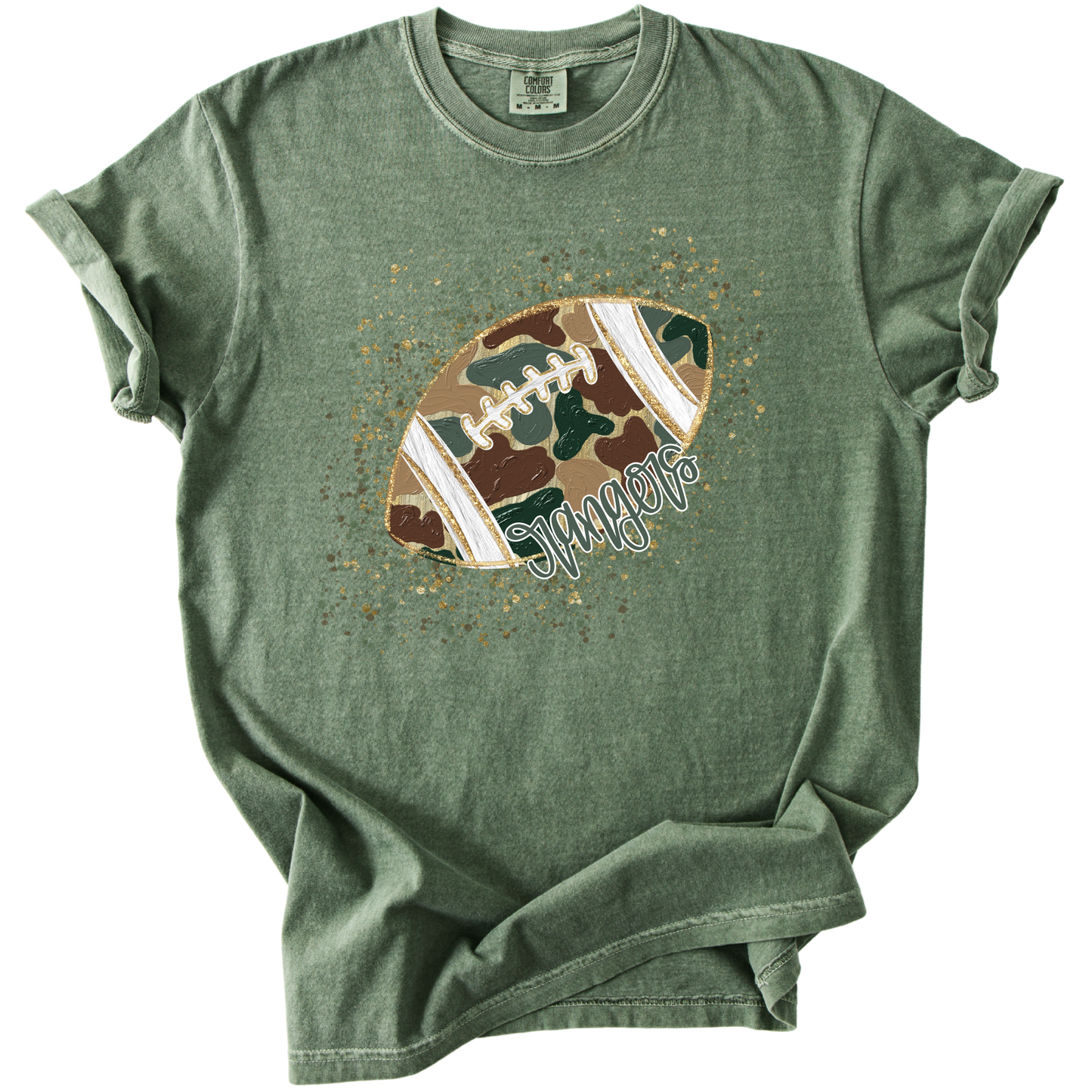 Camo Confetti Football-Rangers Tee