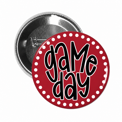 Dotted Game Day-Cardinal+Black