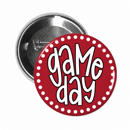Dotted Game Day-Red+Black