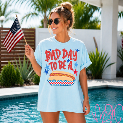 Bad Day-Hot Dog Tee