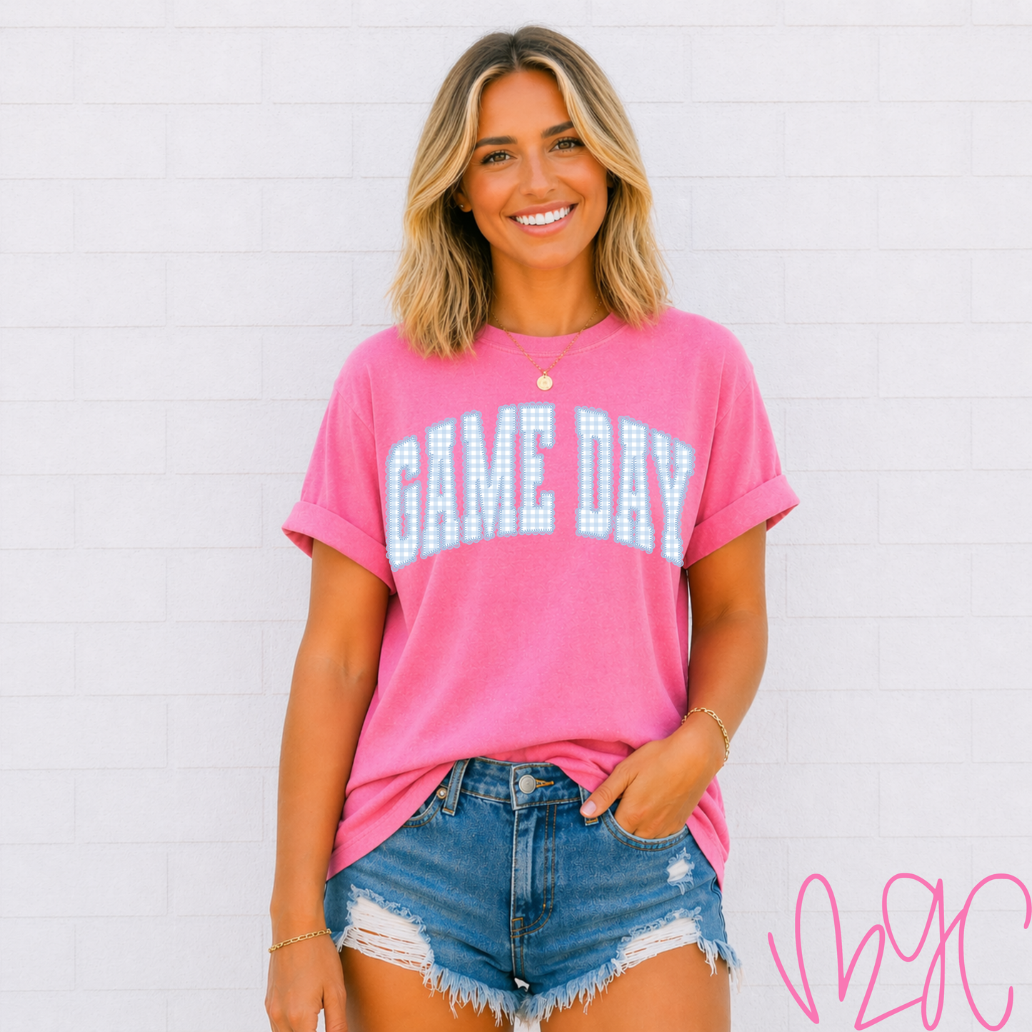 Seersucker Game Day Tee