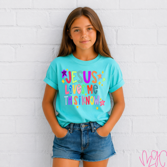 Bright Jesus Loves Me Tee