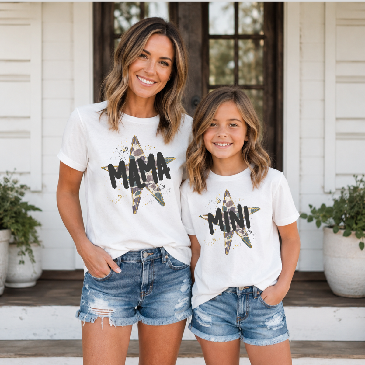 Camo Star Mama/Mini Tee