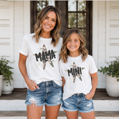 Camo Star Mama/Mini Tee