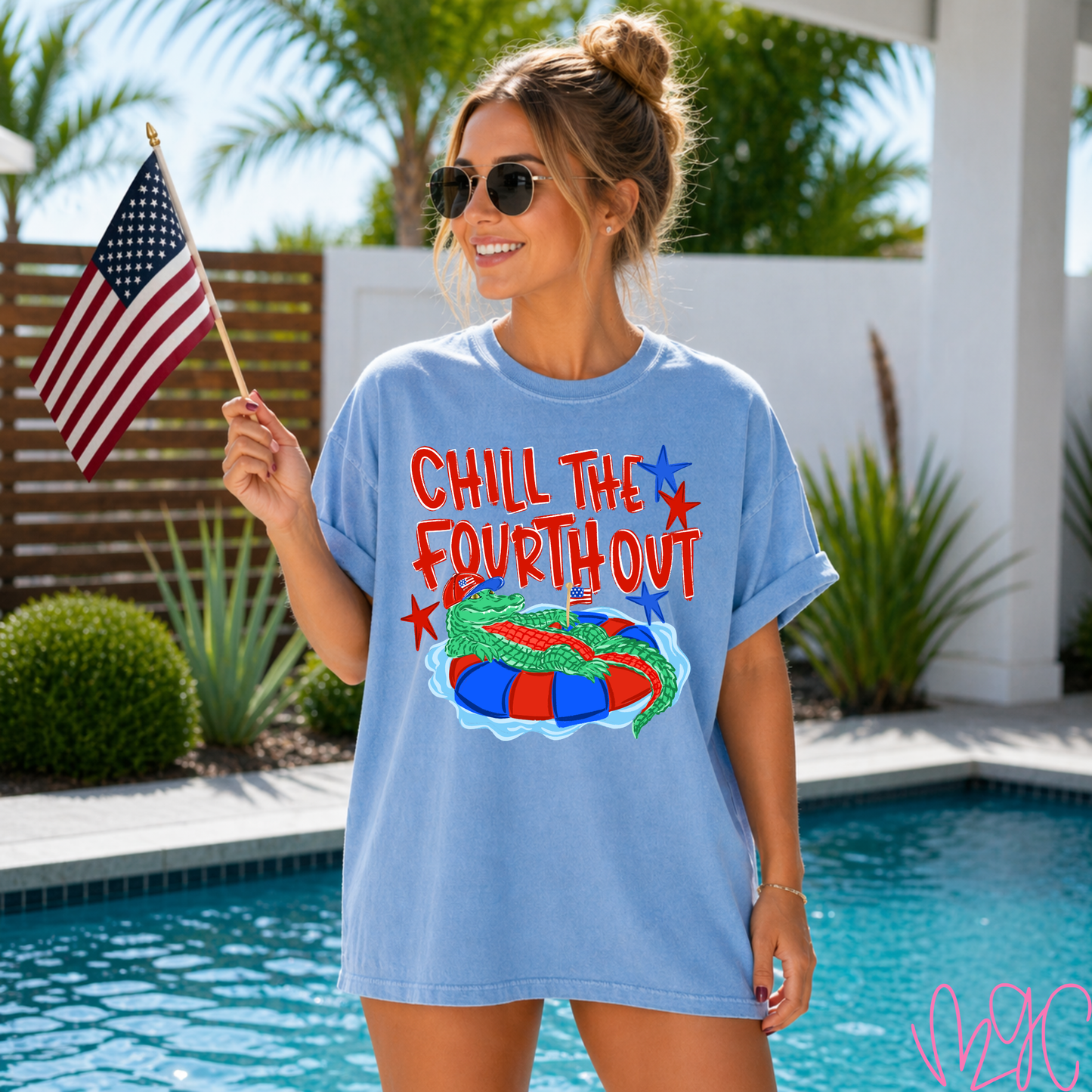 Chill The Fourth Out (Hat) Tee