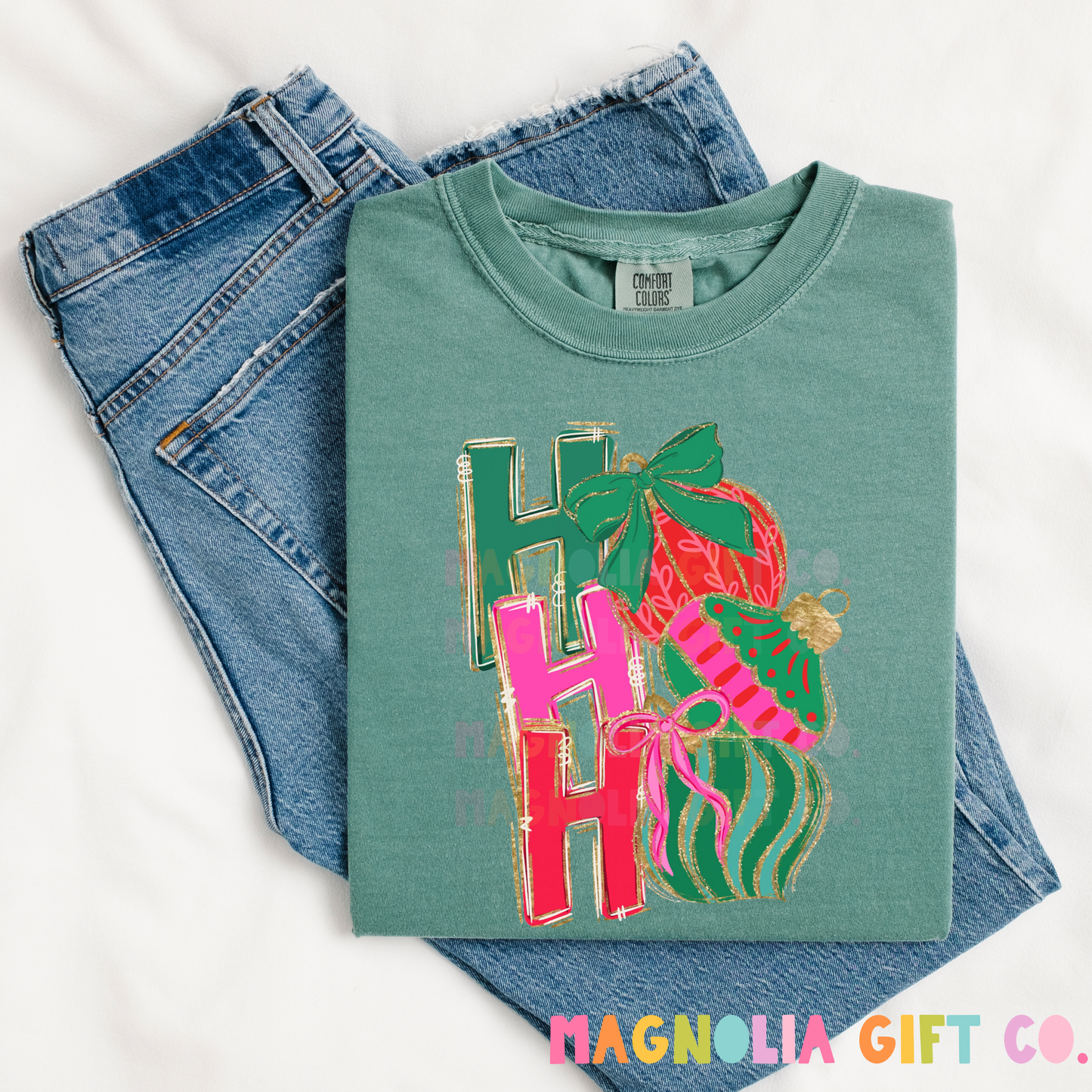 Ho Ho Ho Ornaments Tee