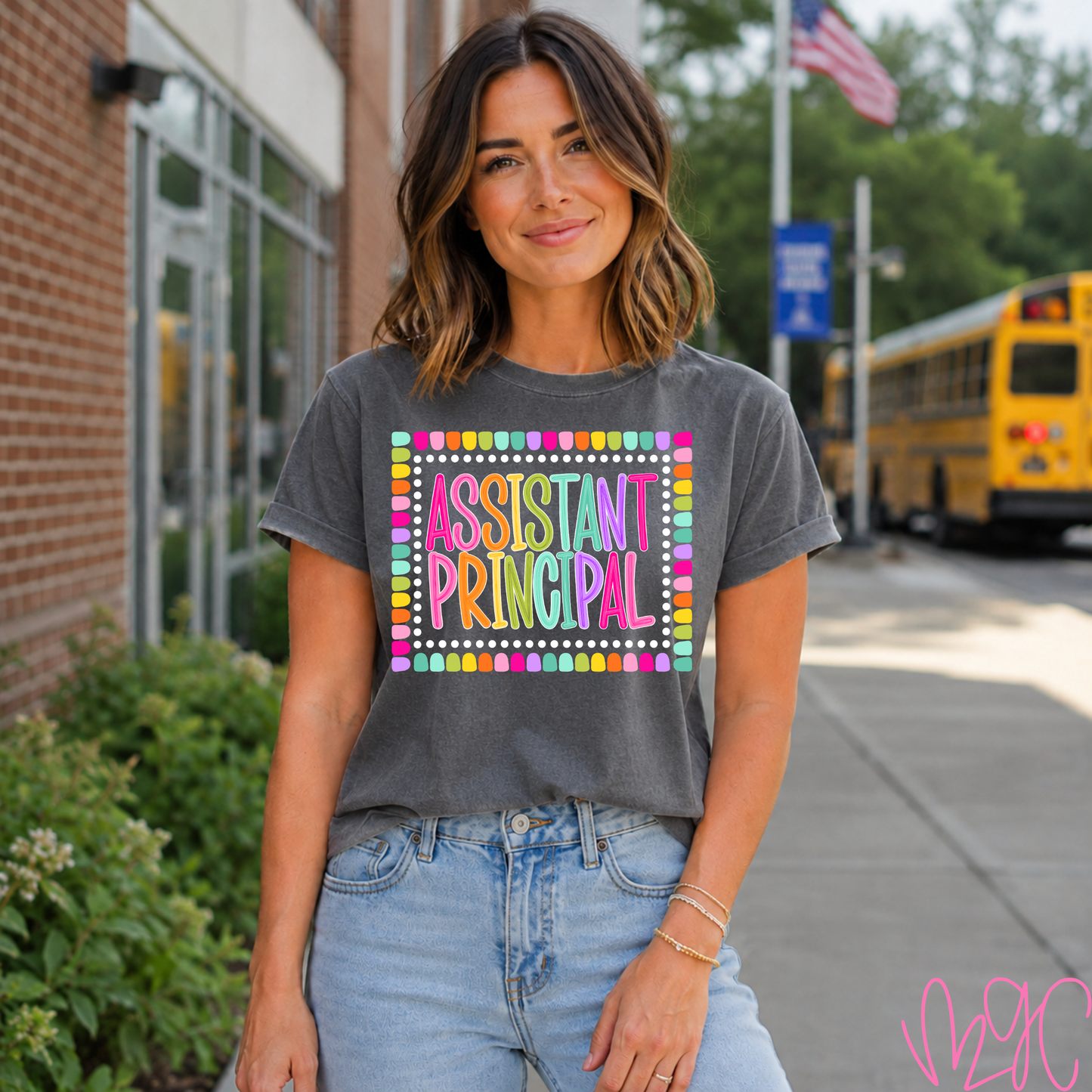 Color Pop-Assistant Principal Tee