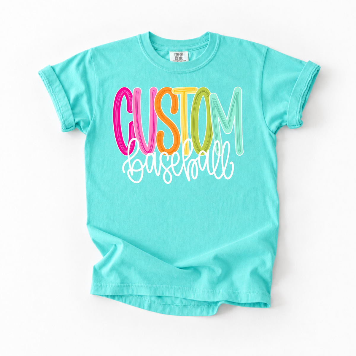 Color Pop-Custom Baseball Tee