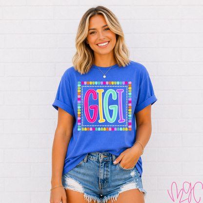 Color Pop-Custom Family Title Tee