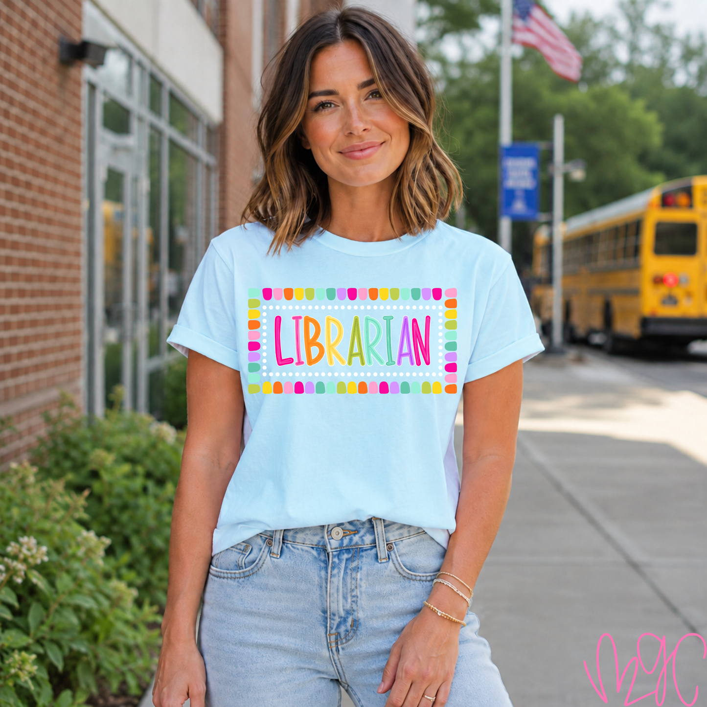 Color Pop-Librarian Tee