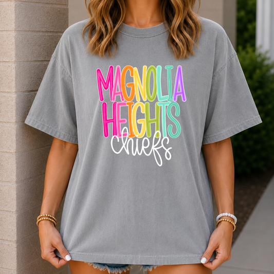 Color Pop-Magnolia Heights Chiefs Tee