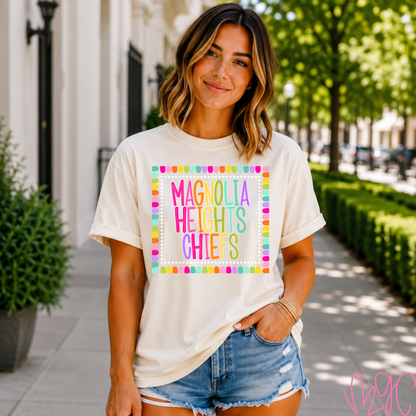 Color Pop-Custom School + Mascot Tee