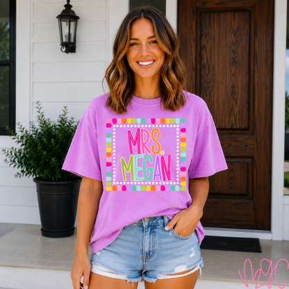 Color Pop-Custom Name Tee