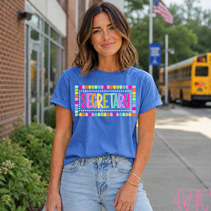 Color Pop-Secretary Tee