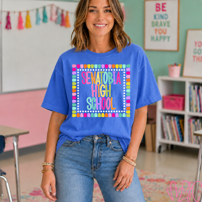 Color Pop-Custom School Tee