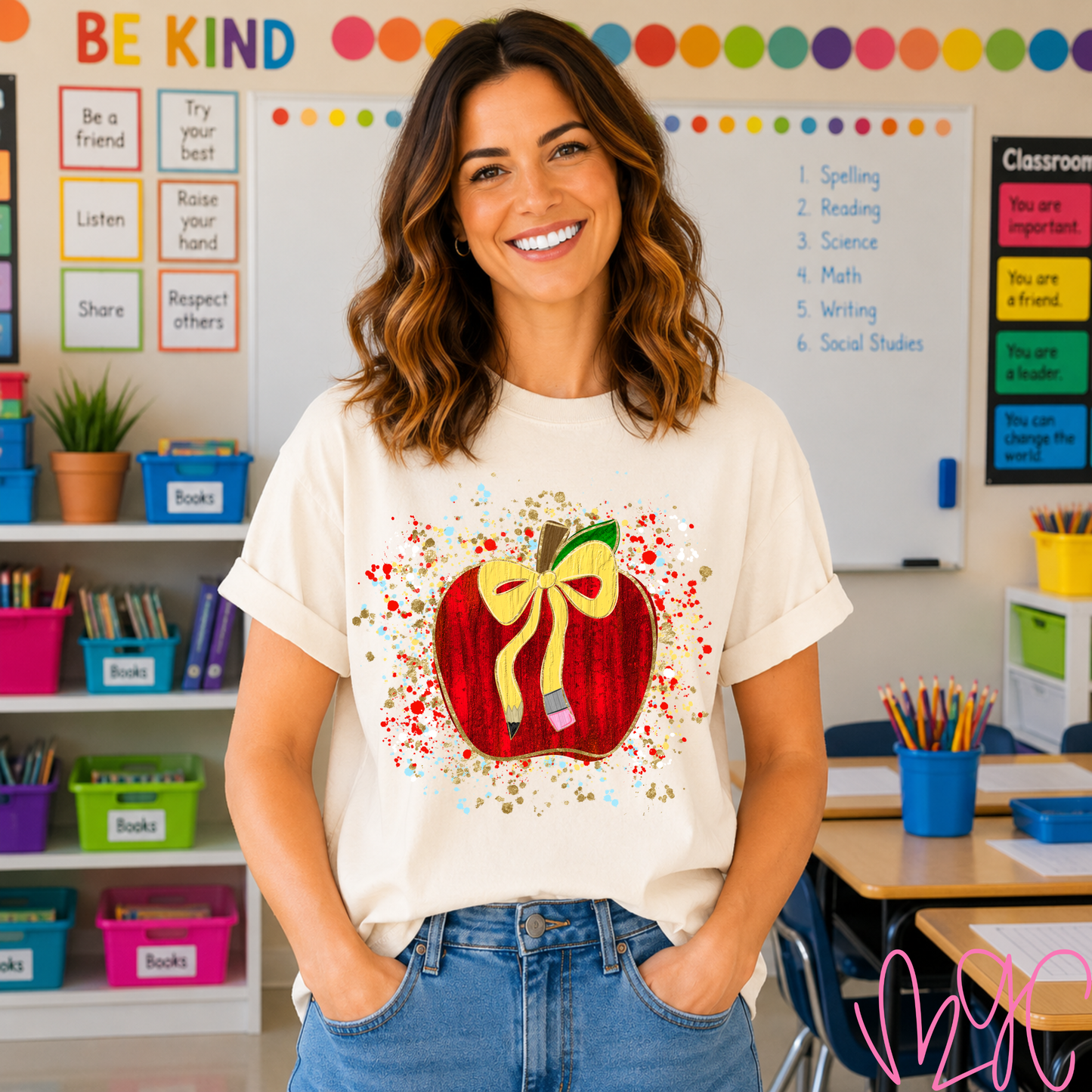 Confetti Apple Tee
