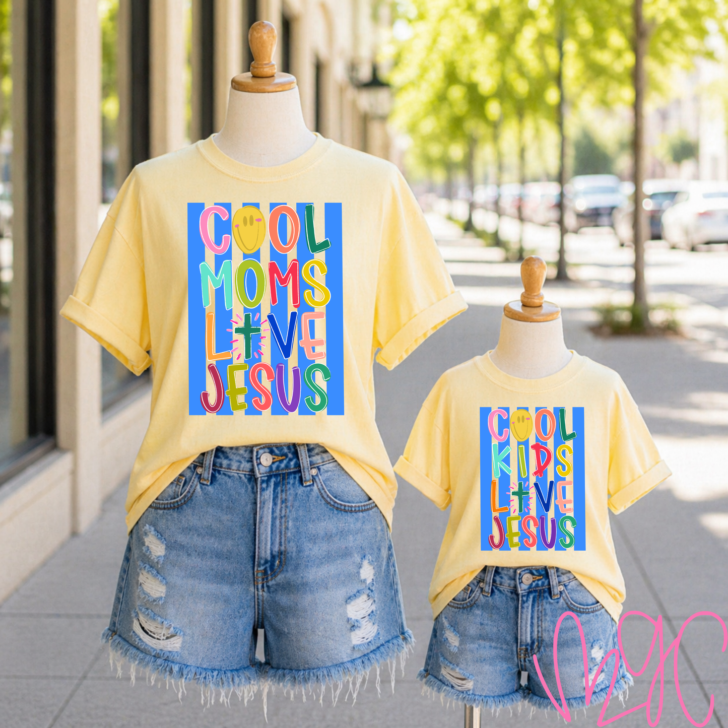 Cool Moms & Kids Love Jesus Tee
