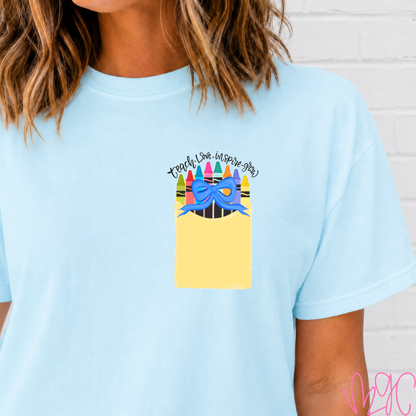 Crayon Box Pocket Bow Tee