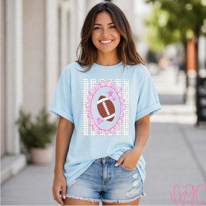 Dotted Football Frame Tee