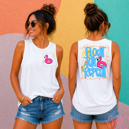 Float-Tan-Repeat Tee