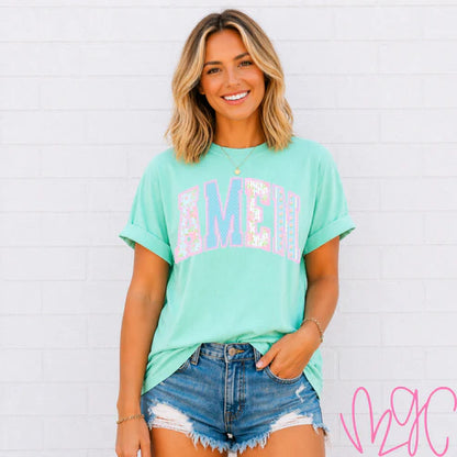Floral Amen Tee