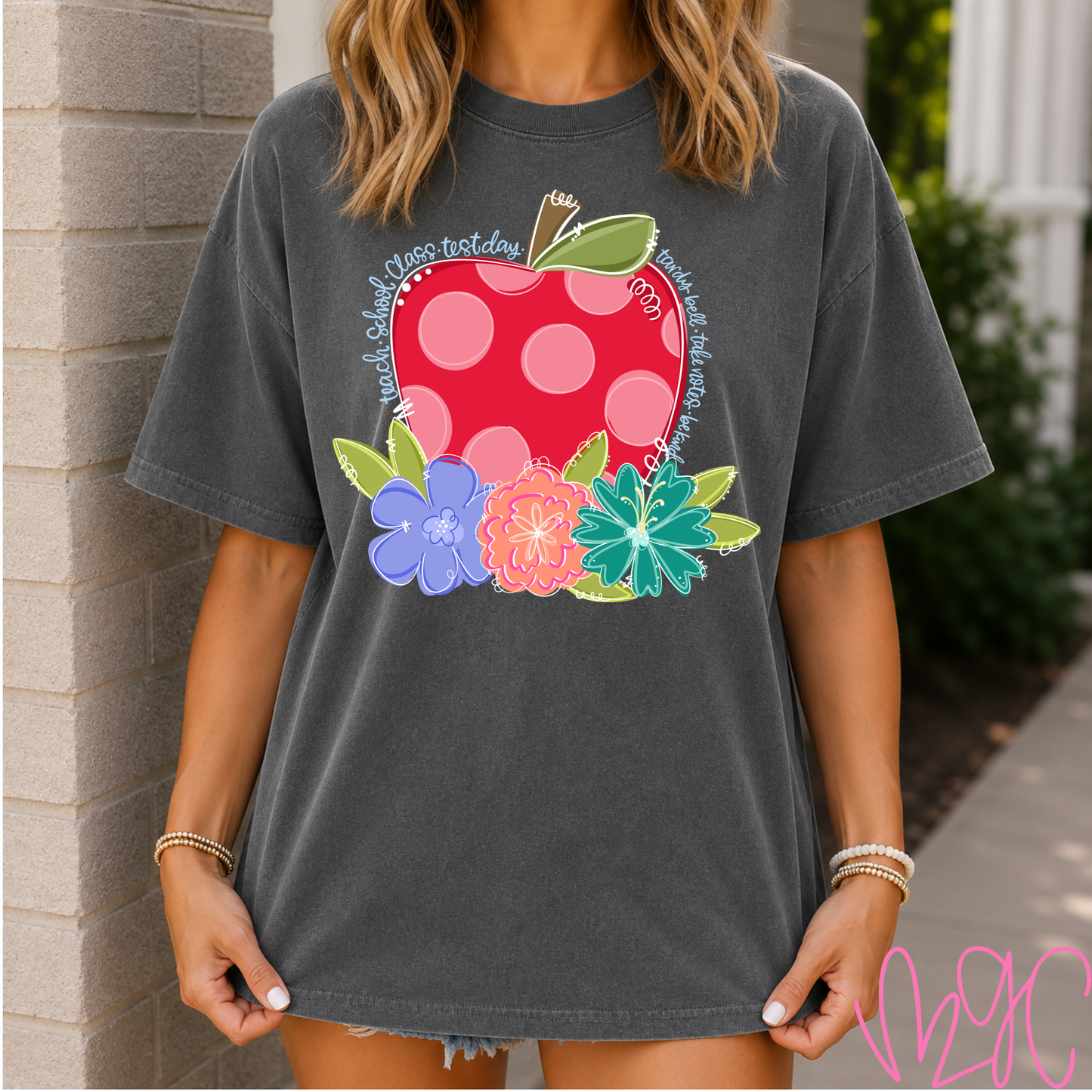 Floral Apple Tee