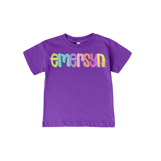 Girls Dottie Name Tee