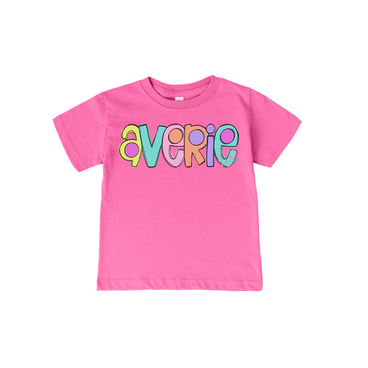 Color Dottie Name Tee