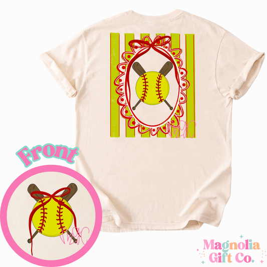 Striped Softball Tee