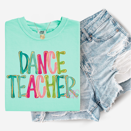 Glitter Pop Dance Teacher Tee