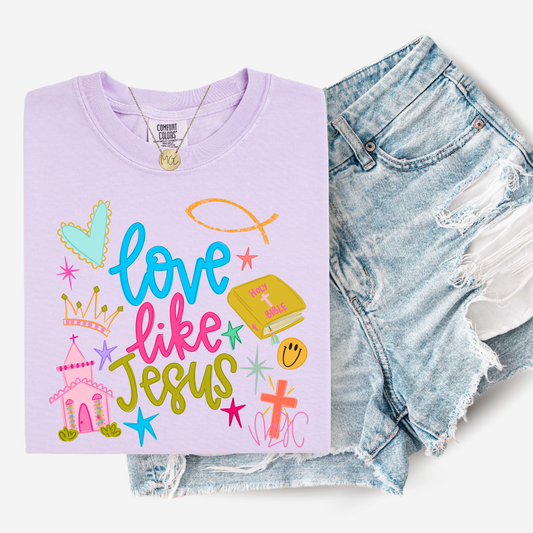 Love Like Jesus Doodles Tee