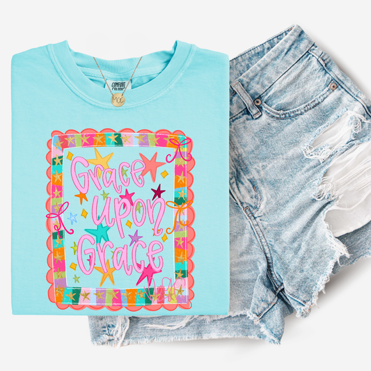 Grace Upon Grace Doodles Tee