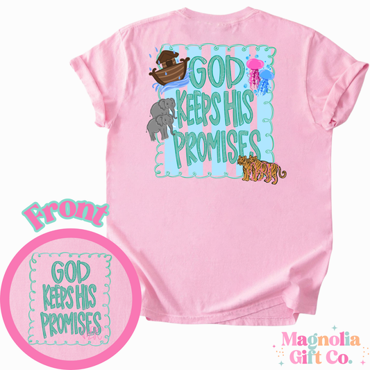 God Keeps His Promises (Blue) Tee