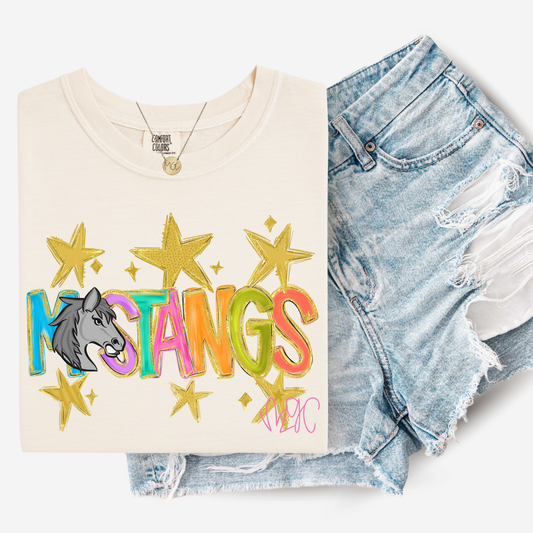 Gold Star Mustangs Tee