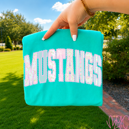 Floral Mustangs Tee