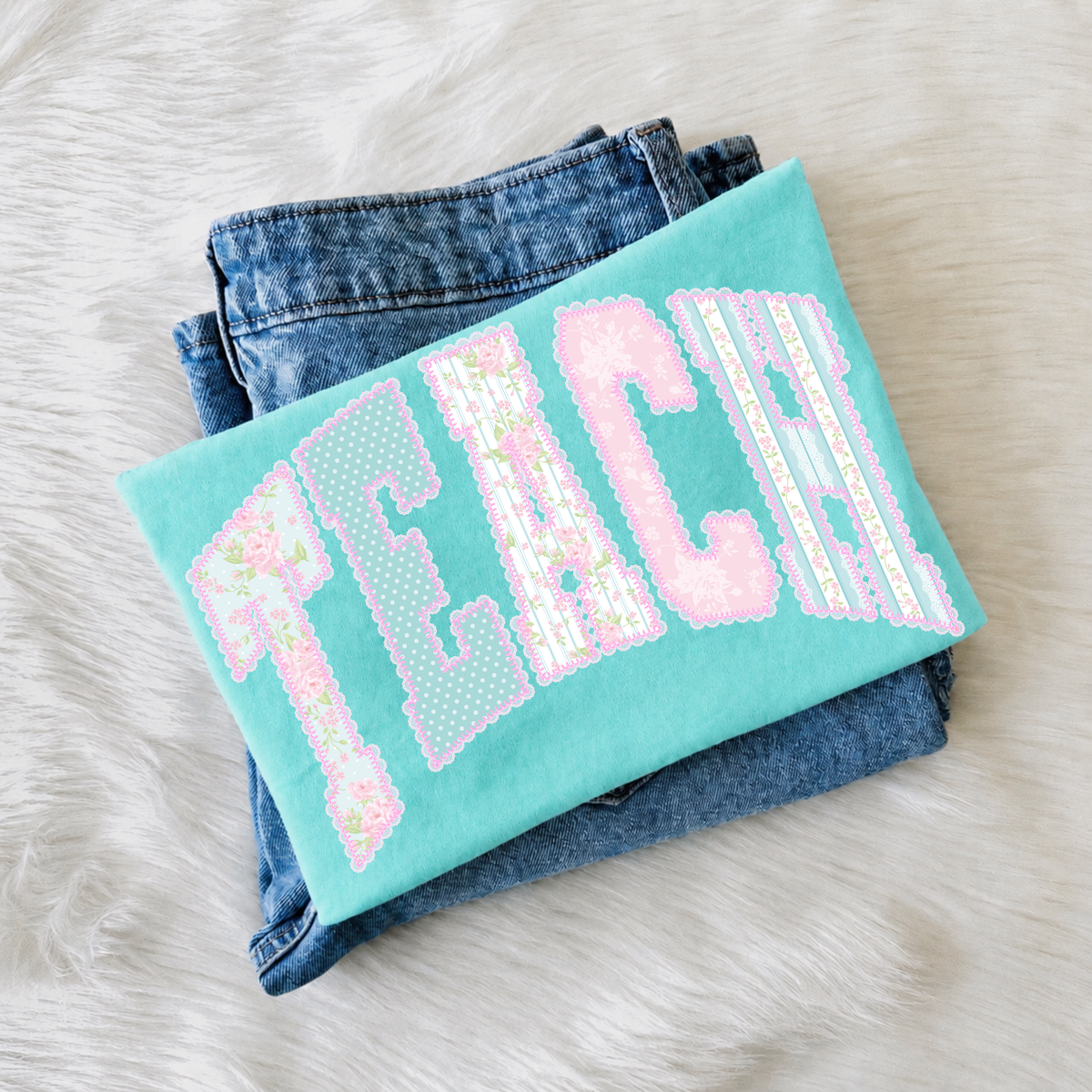 Floral Teach Tee