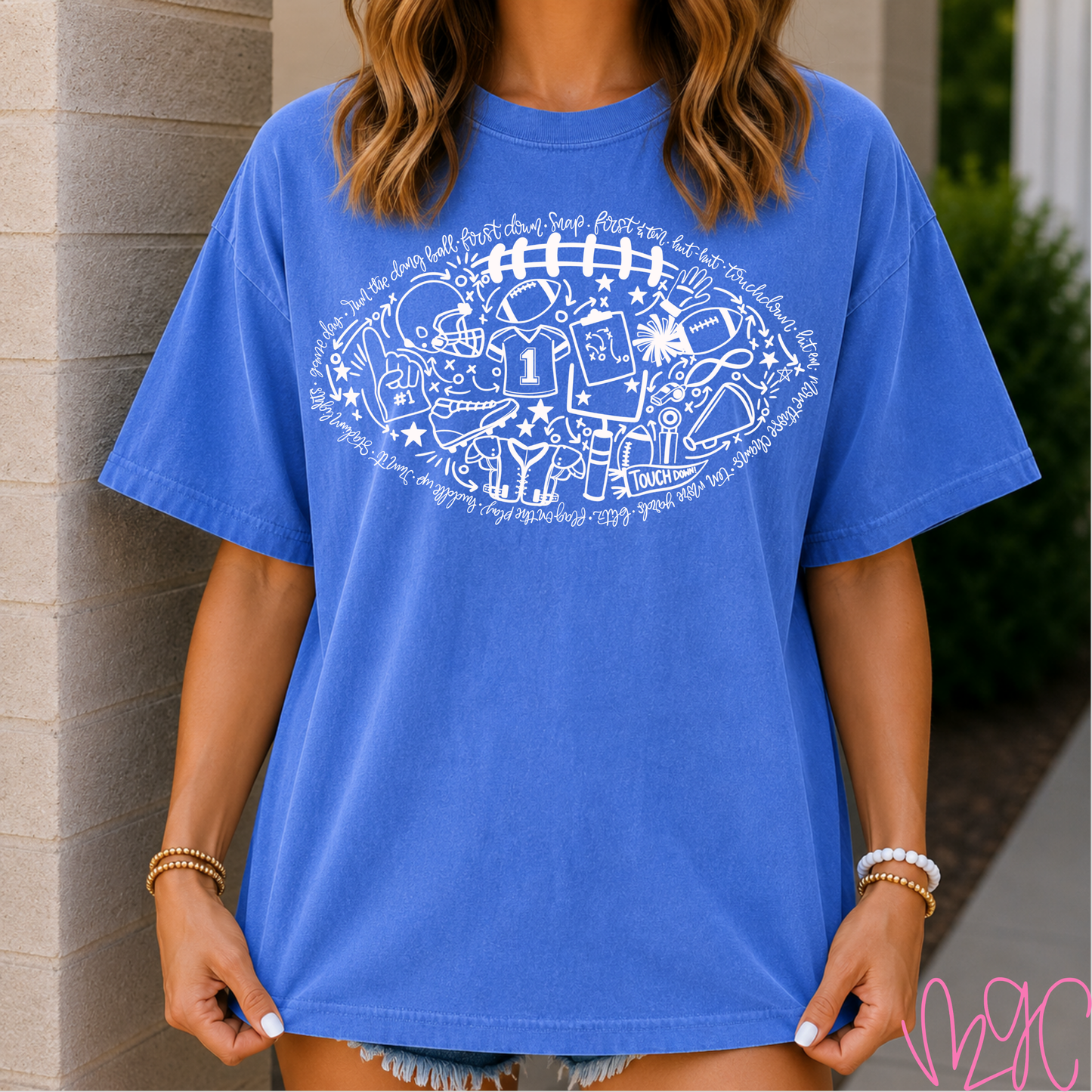 Football Doodles Tee