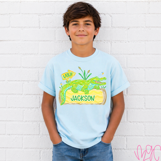Gator Name (Boy) Tee