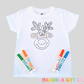 Girl Reindeer Coloring Tee