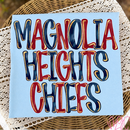 Glitter Pop Magnolia Heights Chiefs Tee
