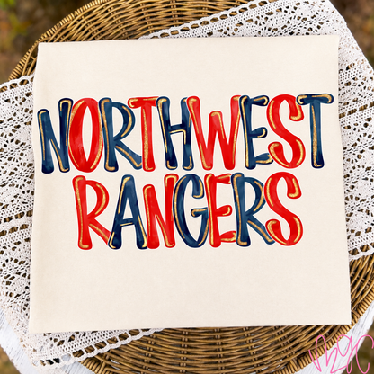 Glitter Pop Northwest Rangers Tee