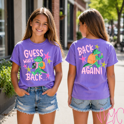 Guess Who's Back-Pink Tee