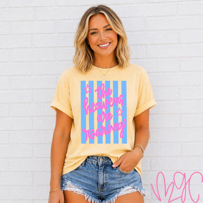 Heavens Are Roaring-Pink Tee