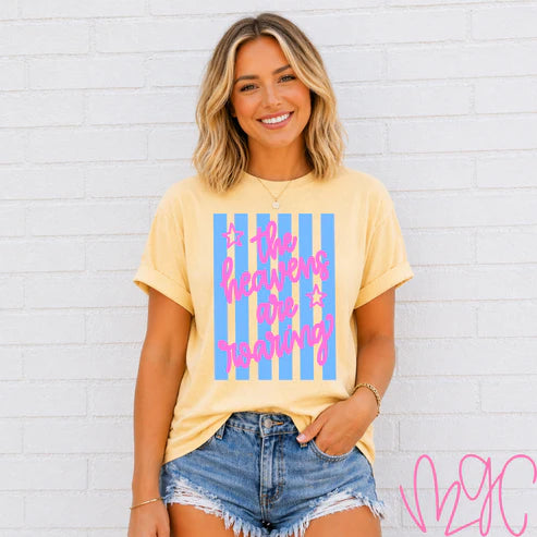 Heavens Are Roaring-Pink Tee