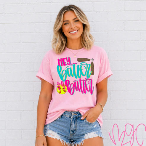 Hey Batter Batter-Softball Tee