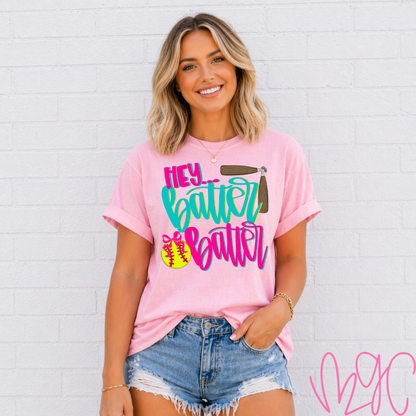 Hey Batter (Softball) Tee