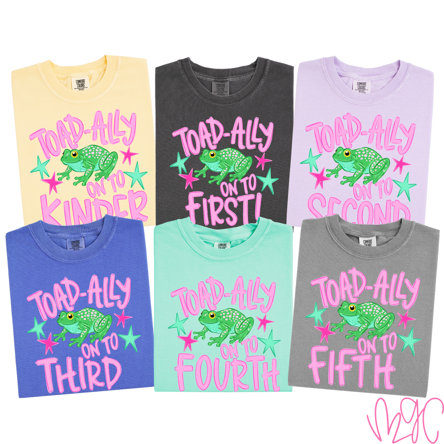 Toad-ally Grades (Pink) Tee
