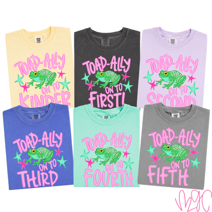 Toad-ally Grades (Pink) Tee