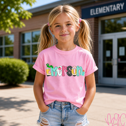 Pastel Custom Name Tee