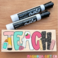 Pastel Alpha Teach Dry Board Eraser